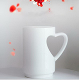 Coffee Mugs with Heart Shape Handle